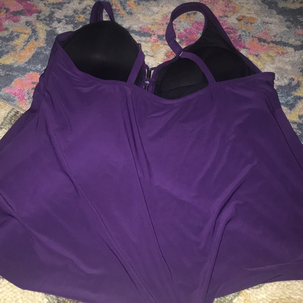 New plus size purple swim top - Picture 8 of 10